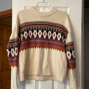 Women’s American Eagle Fair Isle sweater multicolor